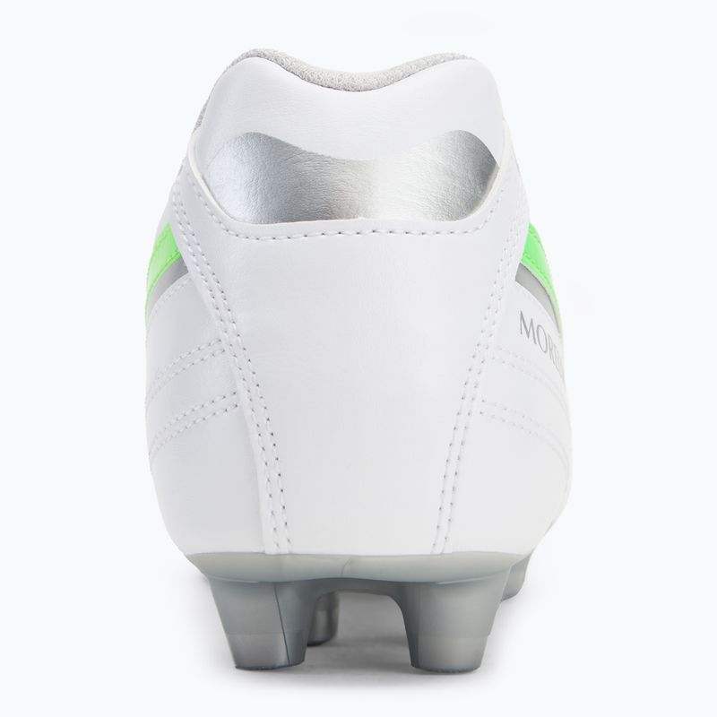 Mizuno Morelia II Club Md fehér/neonzöld/galaxis ezüst férfi futballcipő 6