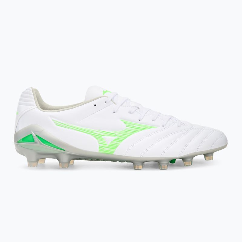 Mizuno Monarcida Neo III Pro Md fehér/neonzöld férfi futballcipő 2