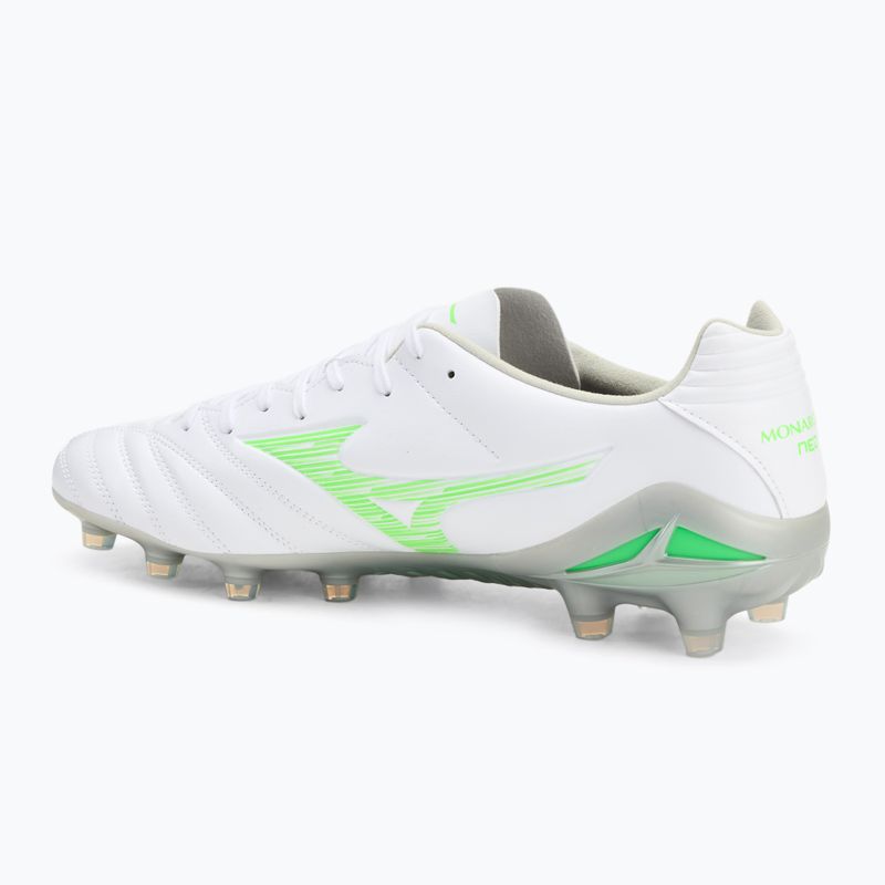 Mizuno Monarcida Neo III Pro Md fehér/neonzöld férfi futballcipő 3