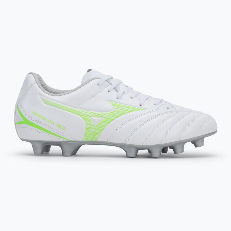 Férfi futballcipő Mizuno Monarcida Neo III Select Md fehér/neonzöld 2