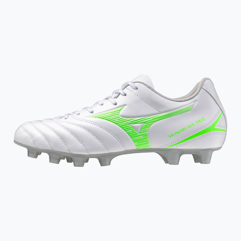 Férfi futballcipő Mizuno Monarcida Neo III Select Md fehér/neonzöld 8