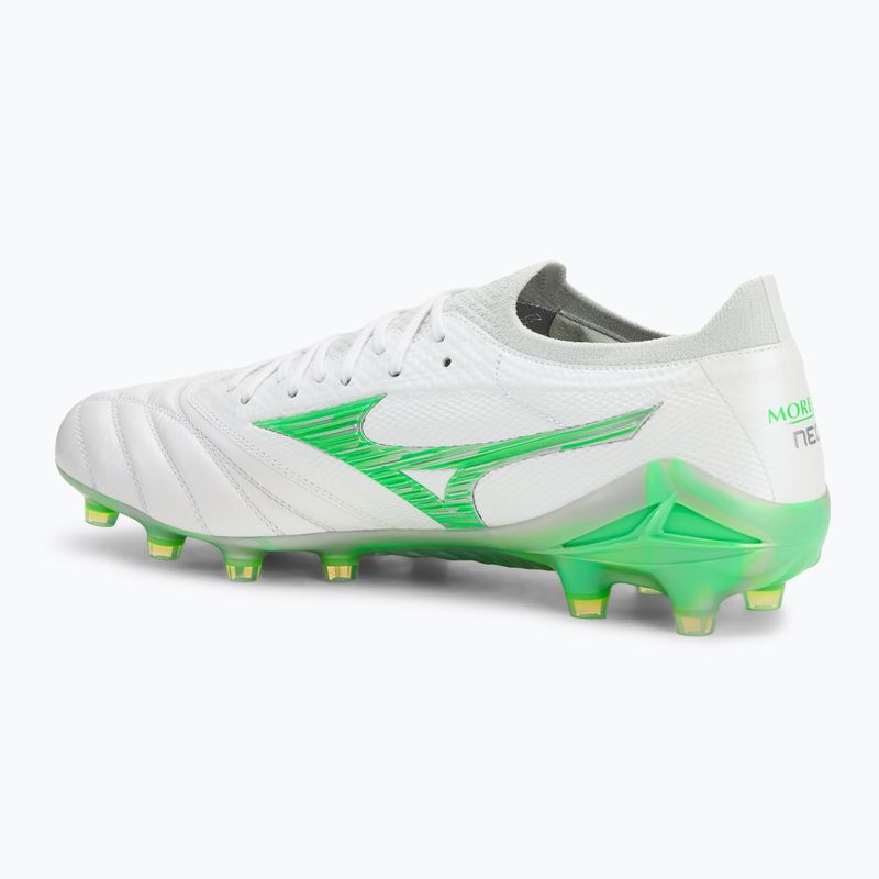 Futballcipő Mizuno Morelia Neo IV β Japan Fg white/neon green/cool gray 3c 3