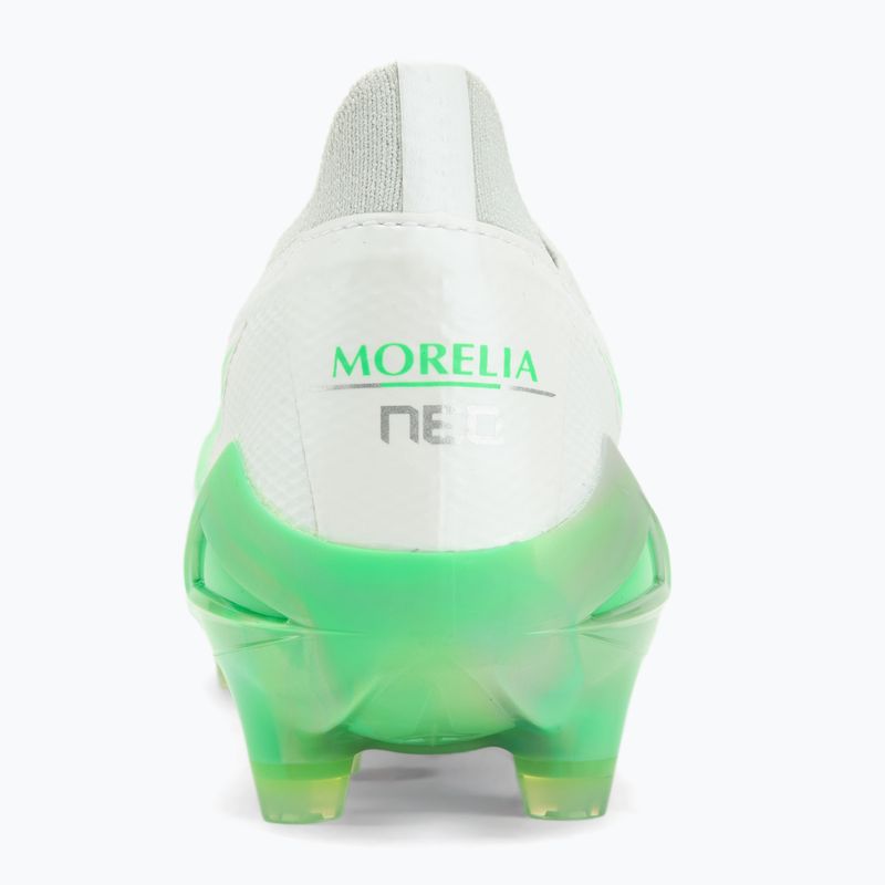Férfi futballcipő Mizuno Morelia Neo IV Β Elite MD white/neon green/cool gray 3c 6