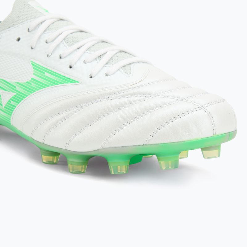 Férfi futballcipő Mizuno Morelia Neo IV Β Elite MD white/neon green/cool gray 3c 7