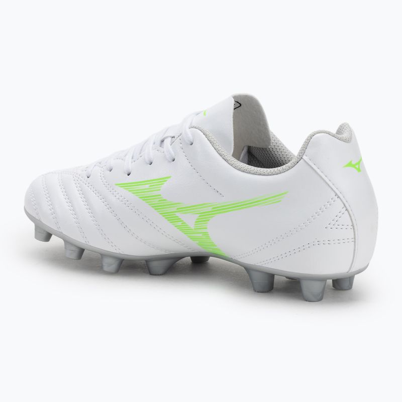 Gyermek focicipő Mizuno Monarcida Neo III Select Jr Md fehér/neonzöld Mizuno Monarcida Neo III Select Jr Md fehér/neonzöld 3