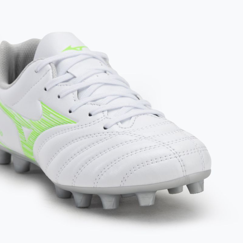 Gyermek focicipő Mizuno Monarcida Neo III Select Jr Md fehér/neonzöld Mizuno Monarcida Neo III Select Jr Md fehér/neonzöld 7