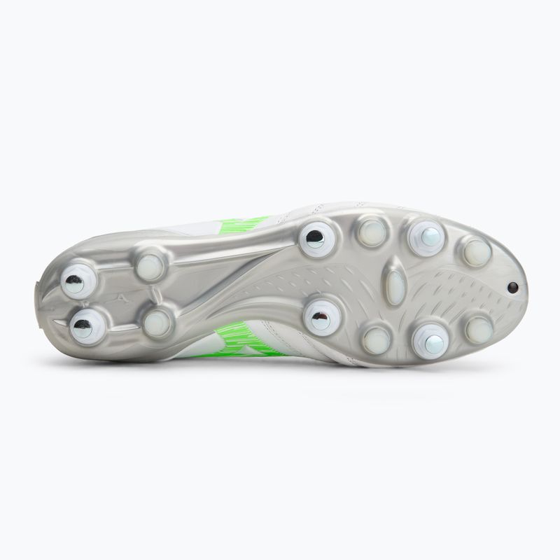 Férfi futballcipő Mizuno Morelia Neo IV Pro Mix fehér/neonzöld/hűvös szürke 3c 4