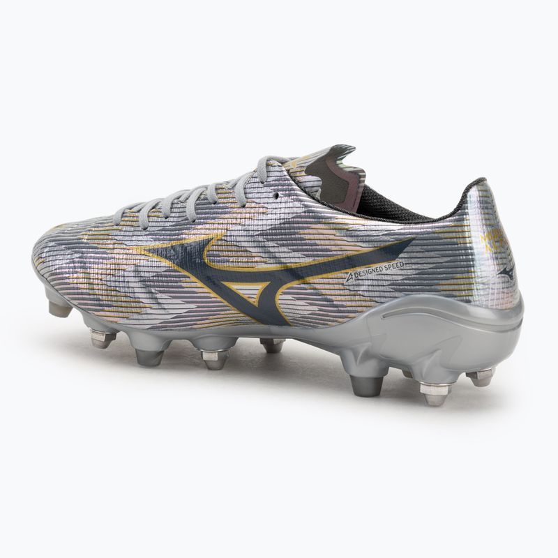 Férfi futballcipő Mizuno α II Japan Mix galaxy silver/8605 c/gold 3