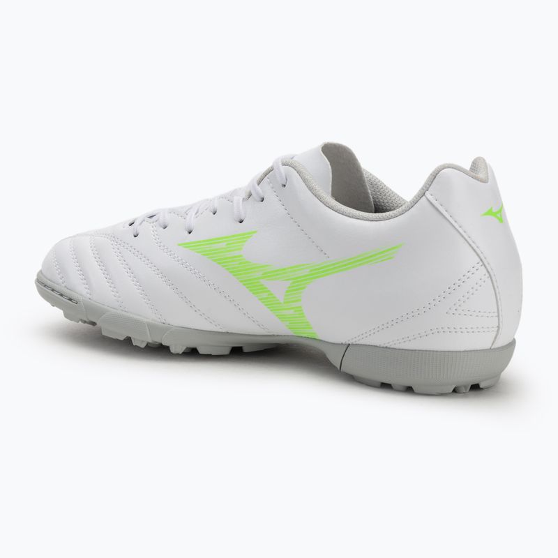 Mizuno Monarcida Neo III Select AS férfi futballcipő fehér/neonzöld 3