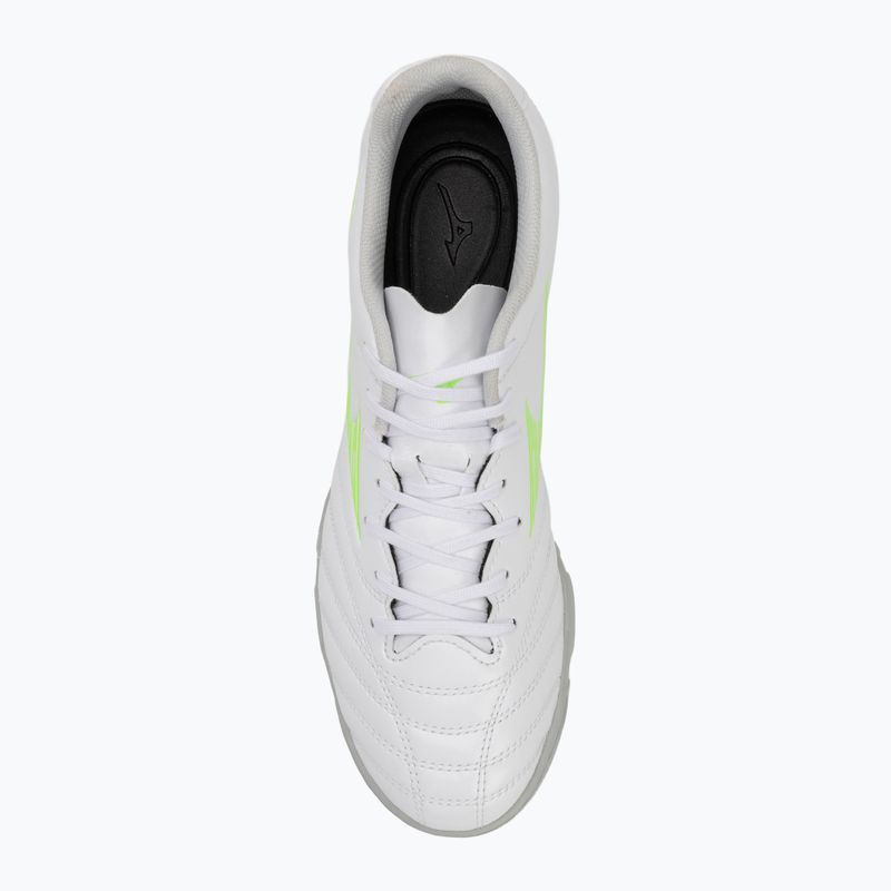 Mizuno Monarcida Neo III Select AS férfi futballcipő fehér/neonzöld 5