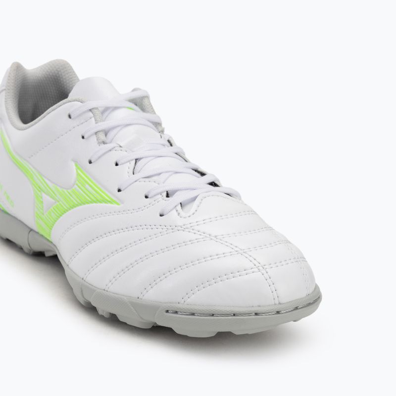 Mizuno Monarcida Neo III Select AS férfi futballcipő fehér/neonzöld 7