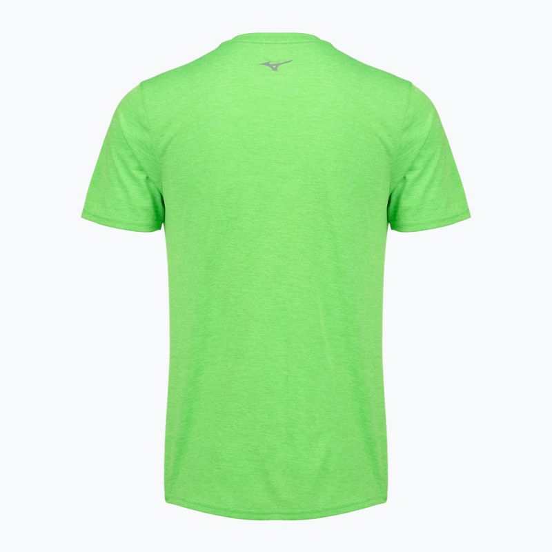 Férfi futópóló Mizuno Core RB Tee zöld gekkó 2