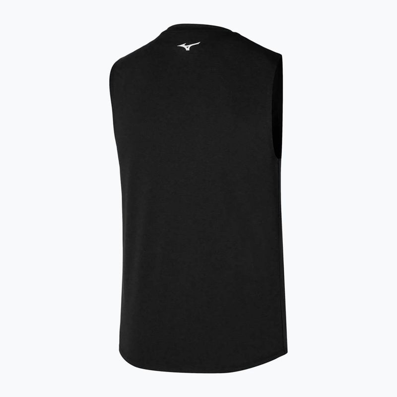 Férfi futó felső Mizuno Impulse Core Core ujjatlan fekete 2