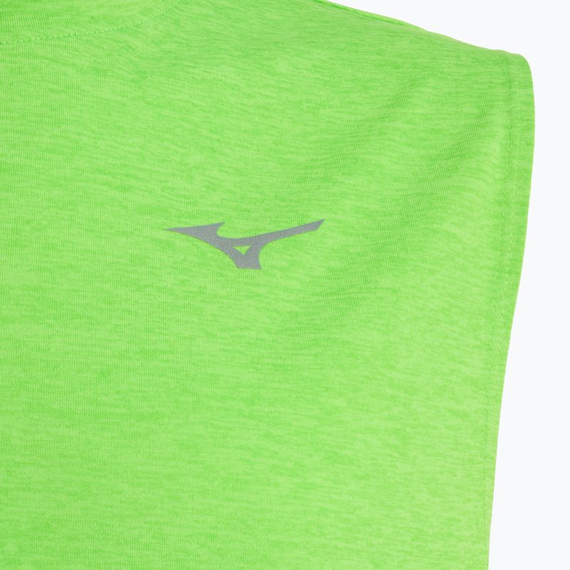 Férfi futó felső Mizuno Impulse Core ujjatlan zöld gecko 3