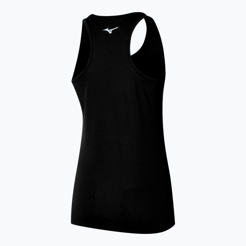 Női futó tank top Mizuno Impulse Core Tank fekete 2