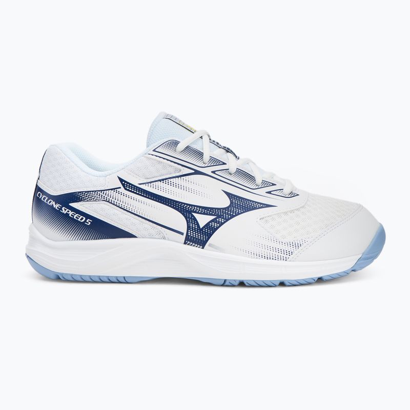 Mizuno Cyclone Speed 5 röplabdacipő fehér/kék/bel air kék/bel air kék 2