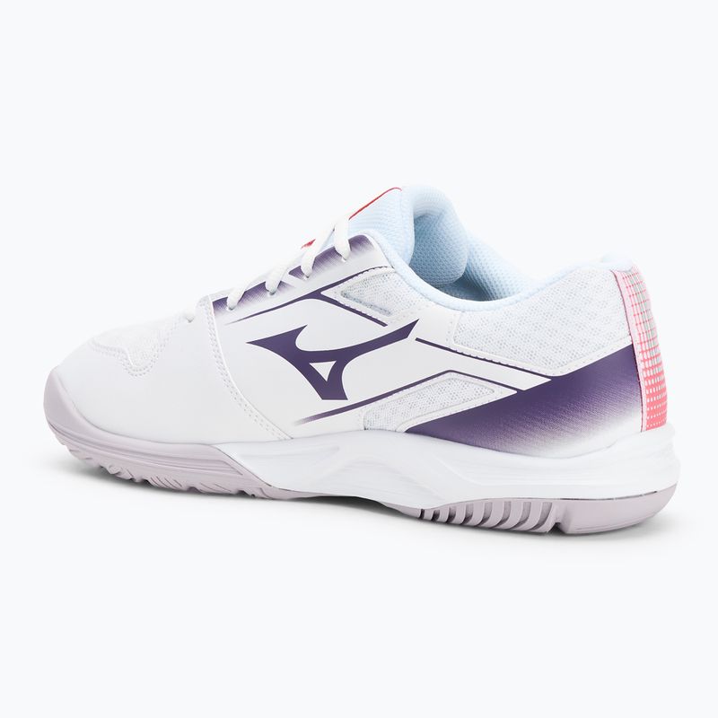 Mizuno Cyclone Speed 5 röplabdacipő fehér/ibolya indigó/camellia rose 3