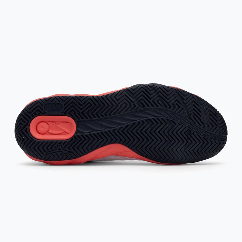 Férfi teniszcipők Mizuno Wave Enforce Court AC white/baritone blue/calypso coral 4