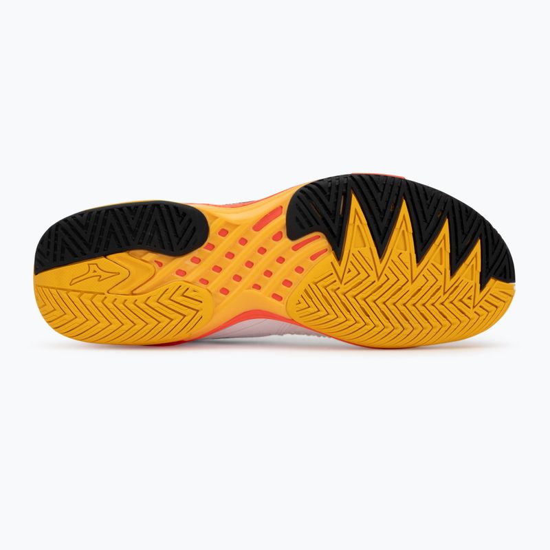 Férfi teniszcipő Mizuno Wave Exceed Tour 6 AC white/fiery coral 2/citrus 4