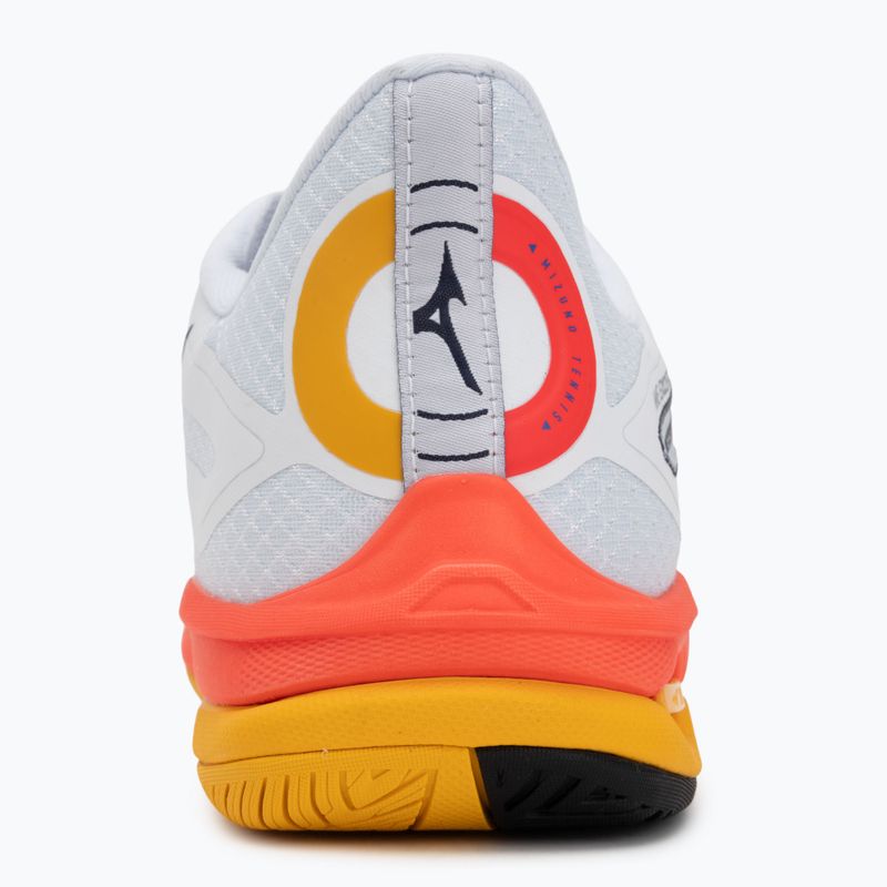 Férfi teniszcipő Mizuno Wave Exceed Tour 6 AC white/fiery coral 2/citrus 6