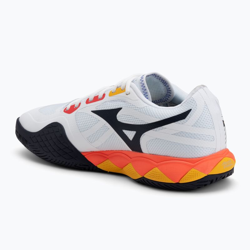 Teniszcipő Mizuno Wave Enforce Tour 6 AC white/fiery coral 2/citrus 3