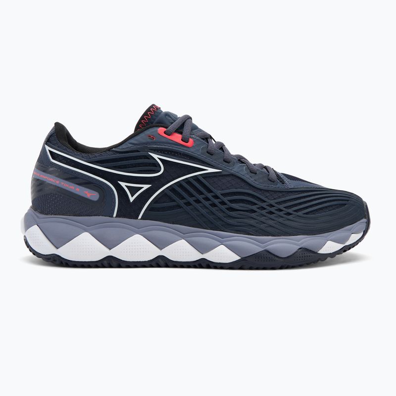 Mizuno Wave Enforce Tour 2 CC teniszcipő odyssey szürke/fehér/kék gránit 2