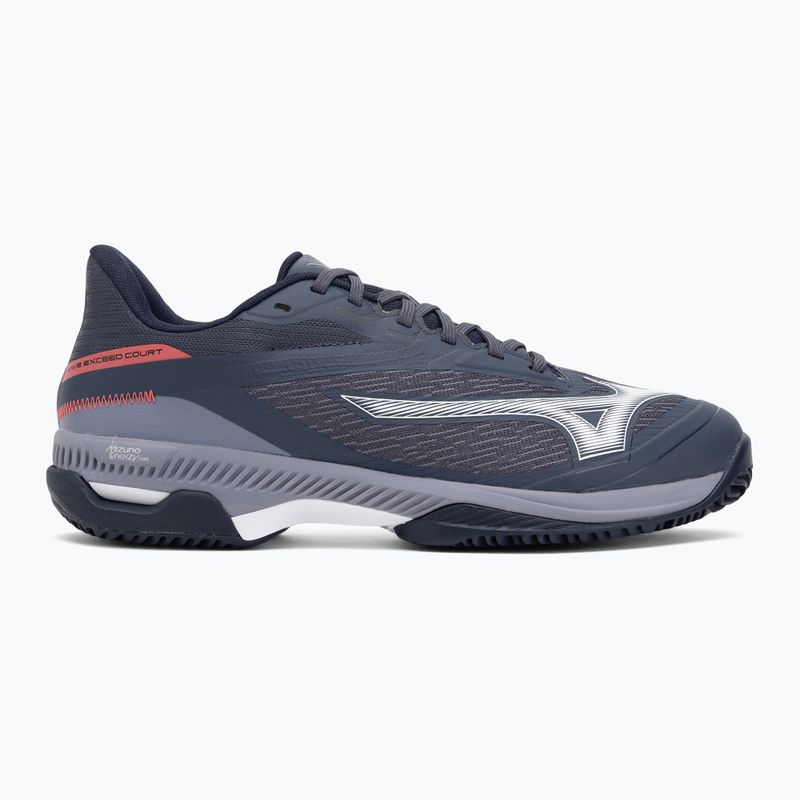 Mizuno Wave Exceed Court CC tenisz cipő odyssey szürke/fehér/kék gránit 2