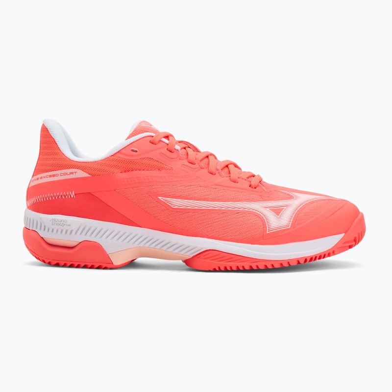 Női teniszcipő Mizuno Wave Exceed Court CC W calypso coral/fehér/barely pink 2