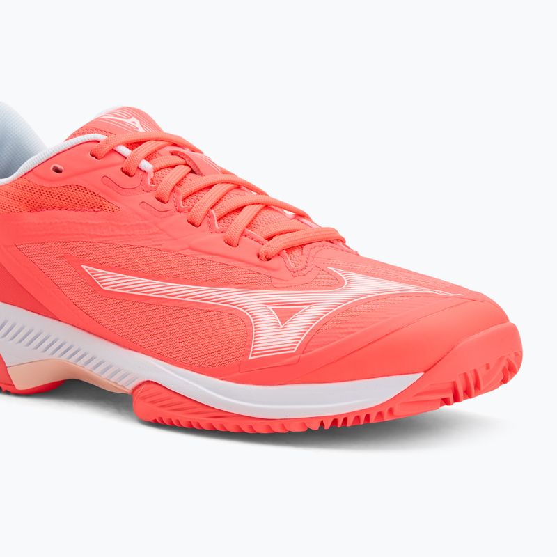 Női teniszcipő Mizuno Wave Exceed Court CC W calypso coral/fehér/barely pink 7