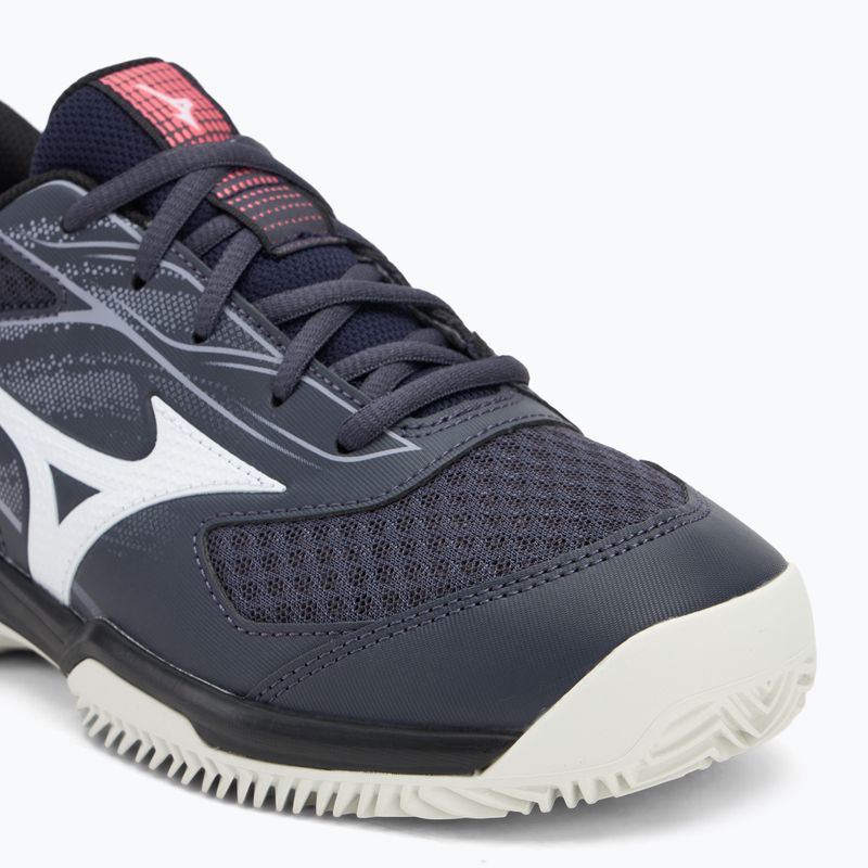 Mizuno Break Shot 5 CC tenisz cipő odyssey szürke/fehér/kék gránit 7