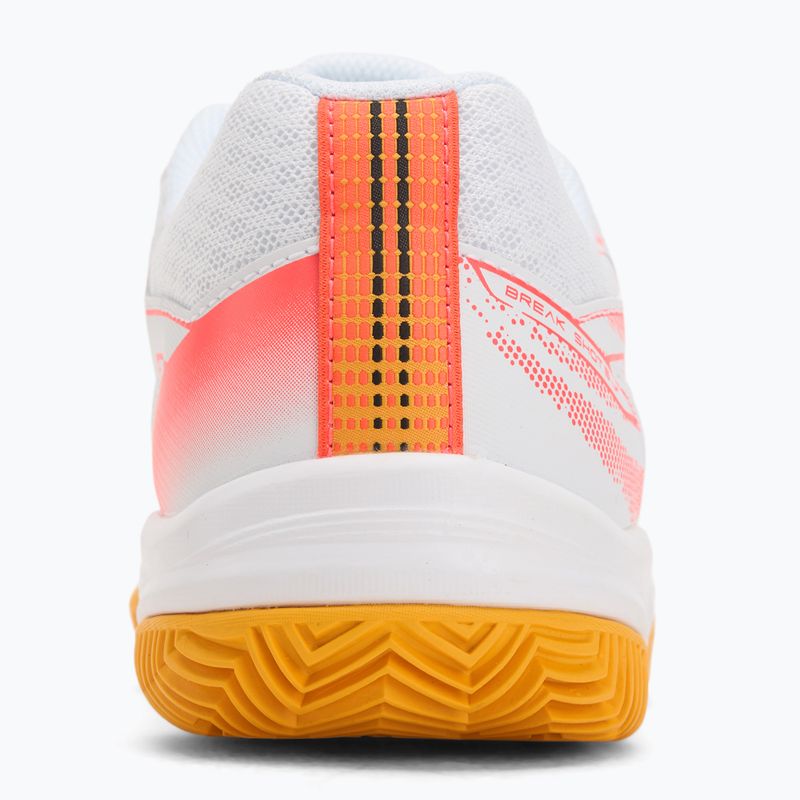 Gyermek teniszcipő Mizuno Break Shot 5 Jr CC fehér/calypso korall/citrus 6