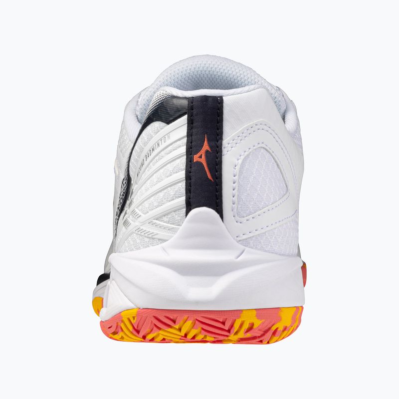 Mizuno Wave Claw 3 tollaslabda cipő fehér/citrus/calypso coral 10