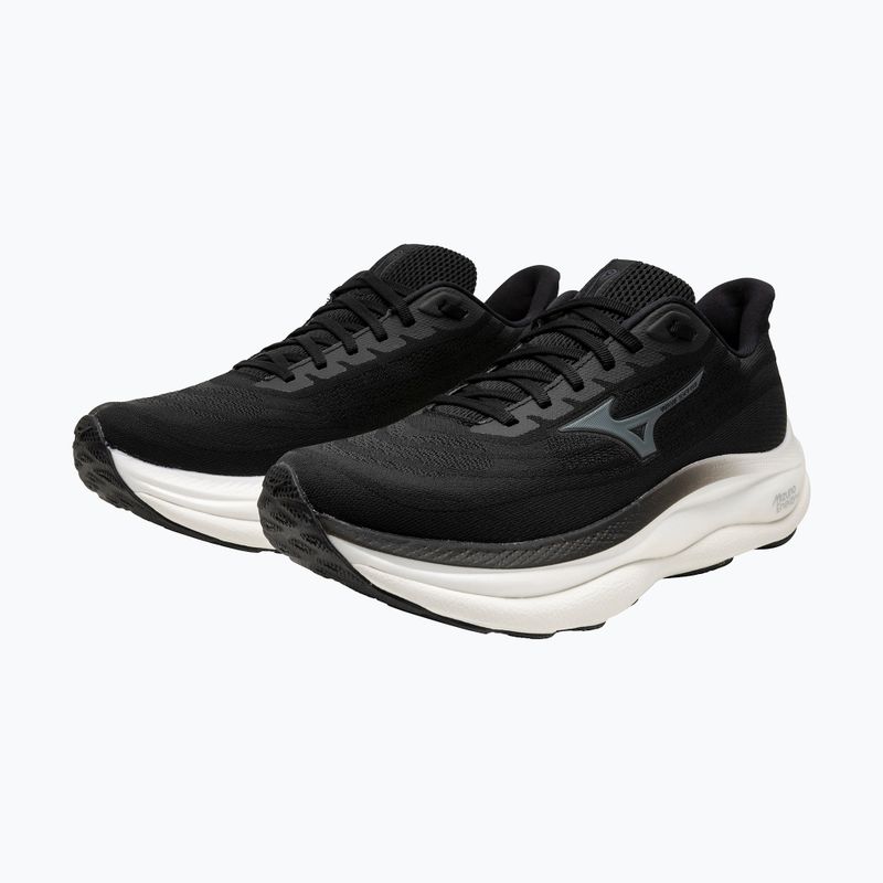 Férfi futócipő Mizuno Wave Sky 9 fekete/metál szürke/fekete homok 8