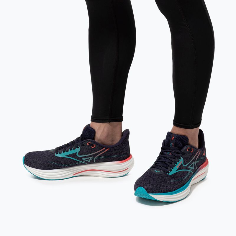 Férfi futócipő Mizuno Wave Rider 29 odyssey szürke/Ccapri breeze/calypso coral 10