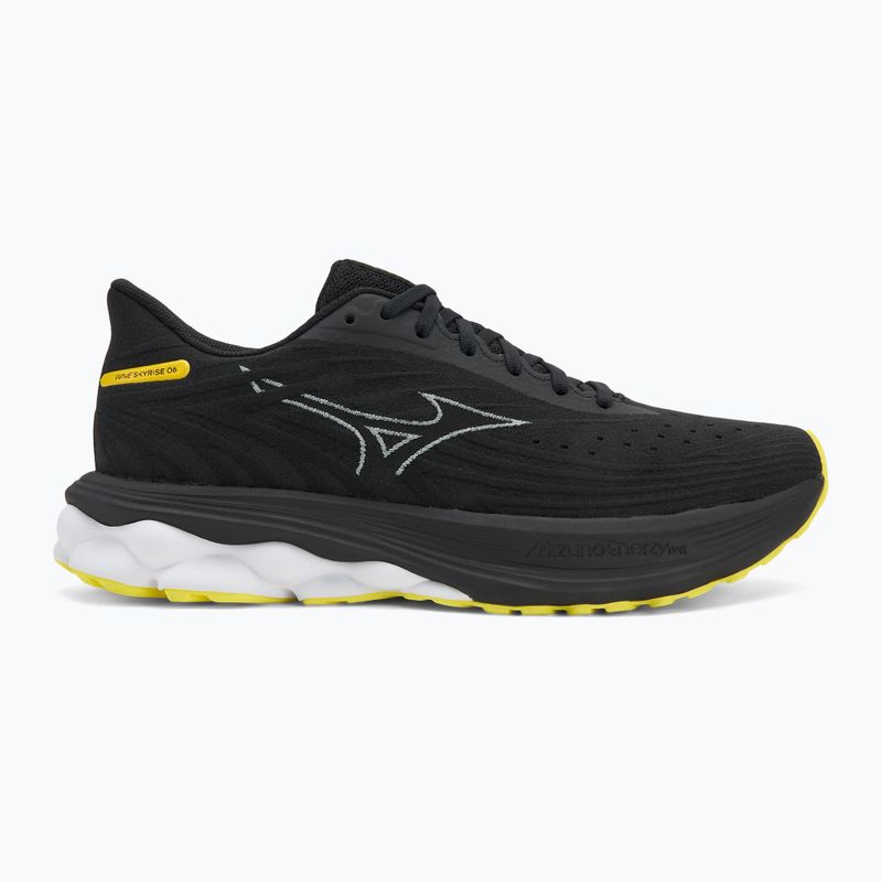 Férfi futócipő Mizuno Wave Skyrise 6 fekete/harbor mist/lemon tonic 2