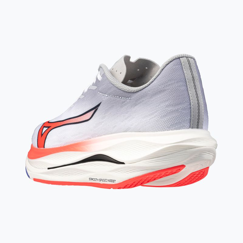 Férfi futócipő Mizuno Wave Rebellion Flash 3 fehér/tüzes korall 2/iris bloom 4