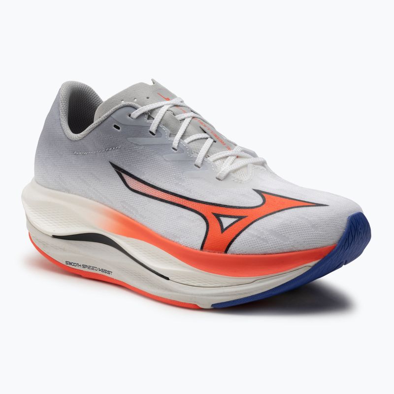 Férfi futócipő Mizuno Wave Rebellion Flash 3 fehér/tüzes korall 2/iris bloom