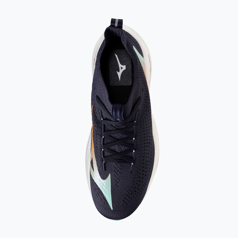 Mizuno Neo Vista 2 futócipő fehér/fehér/iris bloom bariton kék/bariton kék/tangello 12