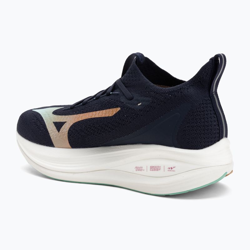 Mizuno Neo Vista 2 futócipő fehér/fehér/iris bloom bariton kék/bariton kék/tangello 3