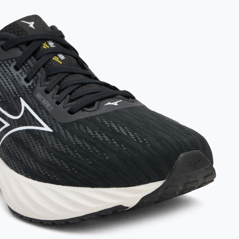 Férfi futócipő Mizuno Wave Inspire 21 fekete/fehér/vibrant sárga 7