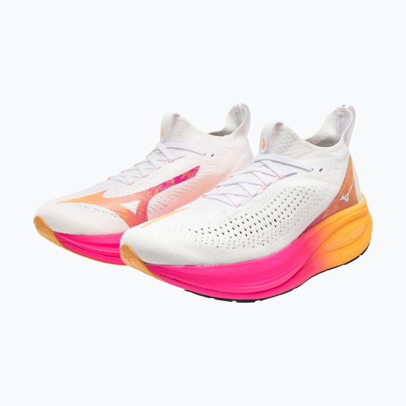 Mizuno Neo Vista 2 fehér/fehér/rózsaszín tetra futócipő 8