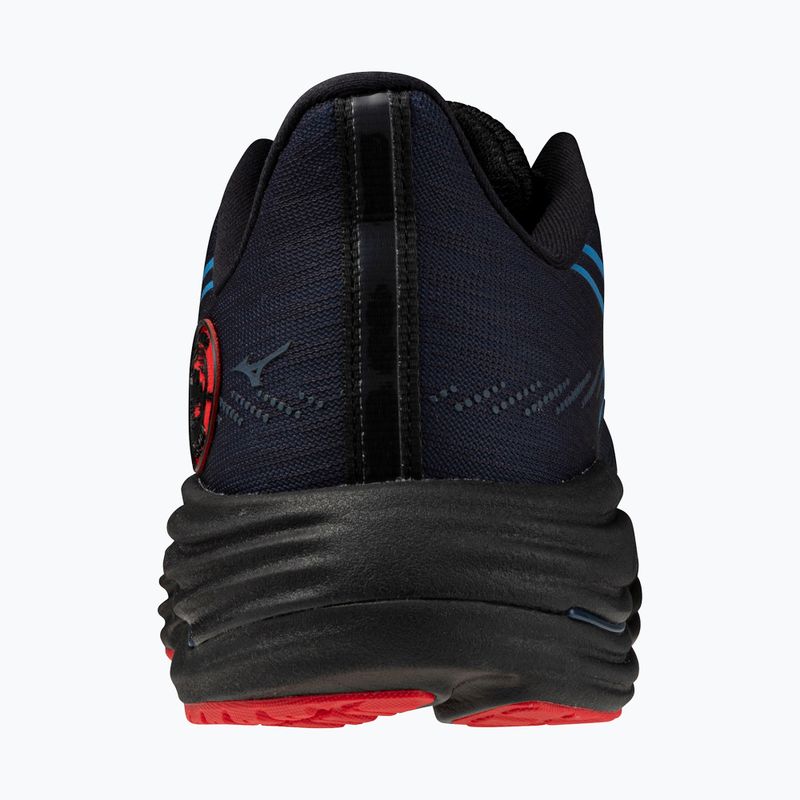 Mizuno Wave Rider 29 futócipő amszterdam fekete/all aboard/high risk piros 10