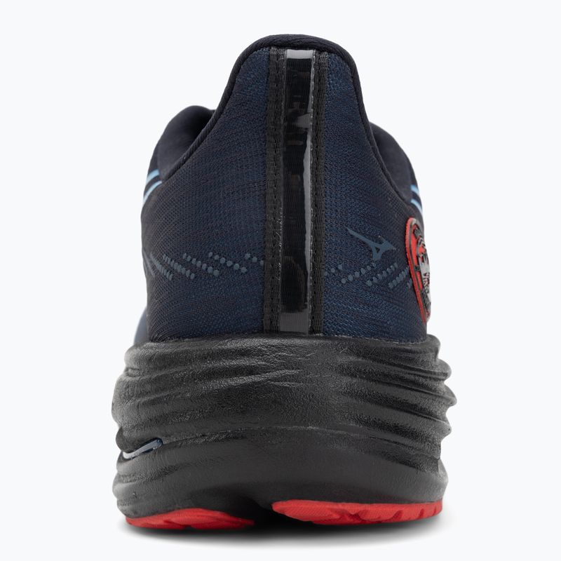 Mizuno Wave Rider 29 futócipő amszterdam fekete/all aboard/high risk piros 6