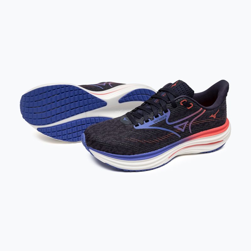 Női futócipő Mizuno Wave Rider 29 odyssey szürke/iris bloom/kalypsocoral 16