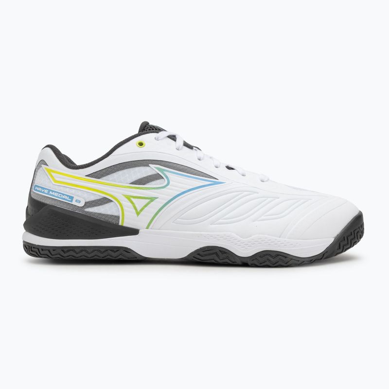 Mizuno Wave Medal 8 teniszcipő fehér/all aboard/fekete homok 2