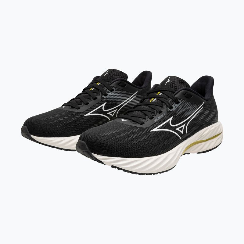 Női futócipő Mizuno Wave Inspire 21 fekete/fehér/vibrant sárga 8
