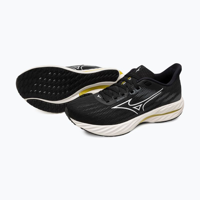 Női futócipő Mizuno Wave Inspire 21 fekete/fehér/vibrant sárga 9