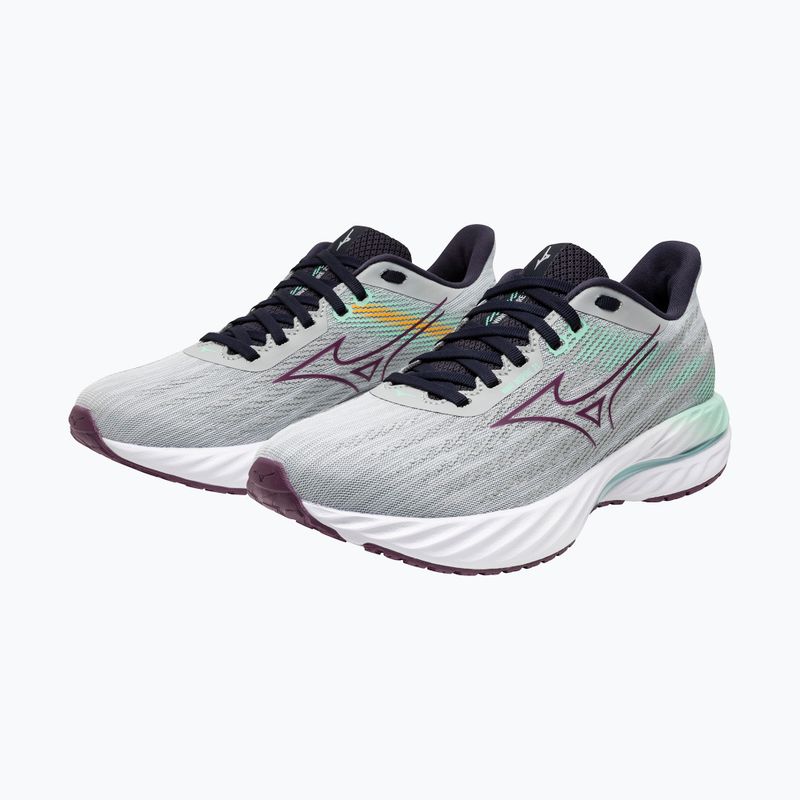 Női futócipő Mizuno Wave Inspire 21 gyöngyházkék/sötétlila/jégzöld Mizuno Wave Inspire 21 gyöngyházkék/sötétlila/jégzöld 8