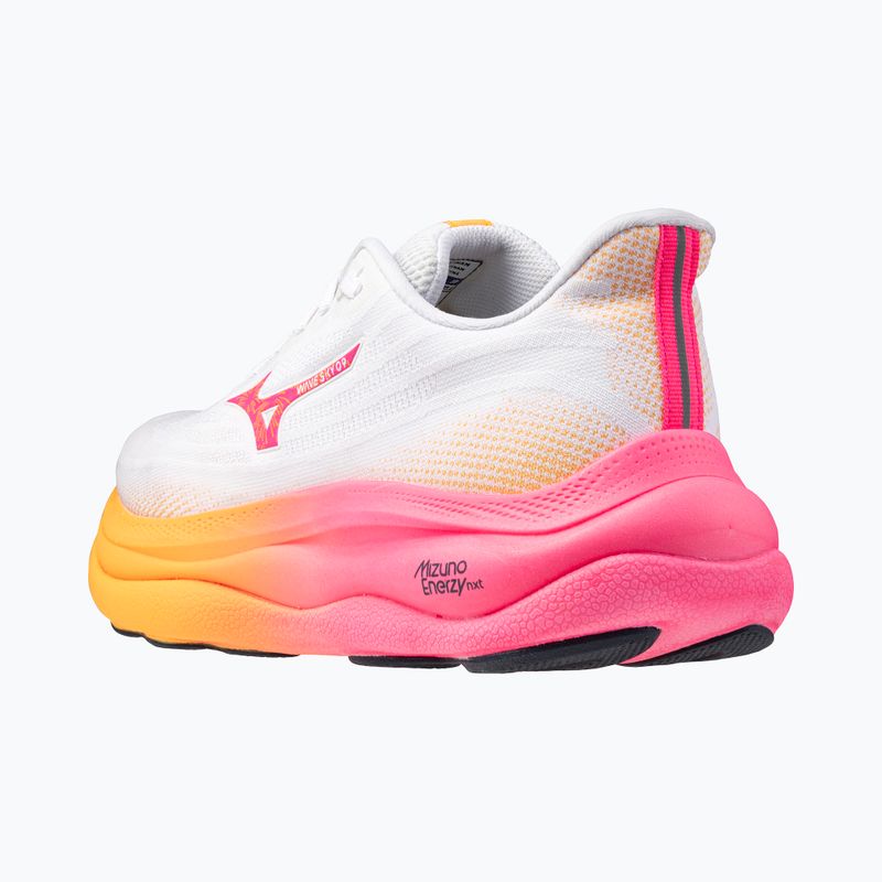 Mizuno Wave Sky 9 fehér/narancs/rózsaszín tetra futócipő 4