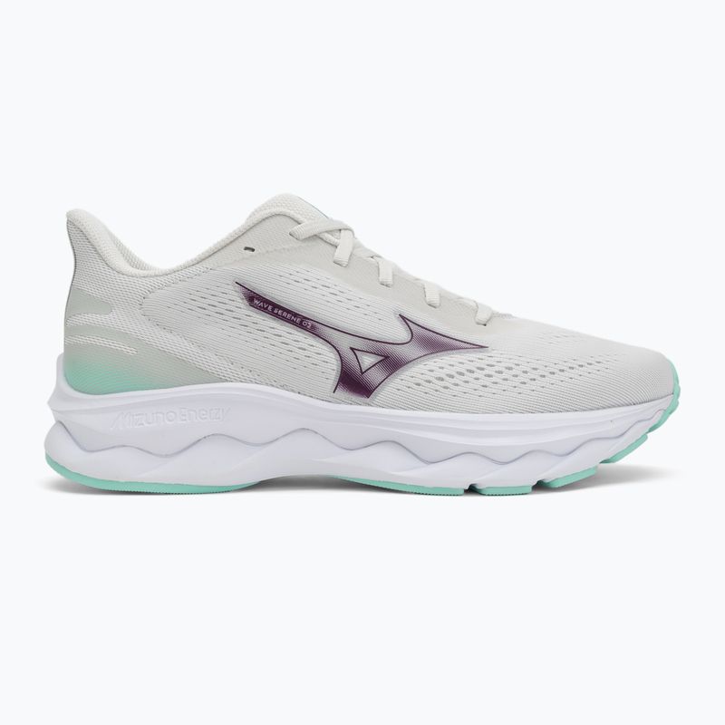 Női futócipő Mizuno Wave Serene 2 snow white/dark purple/ice green 2